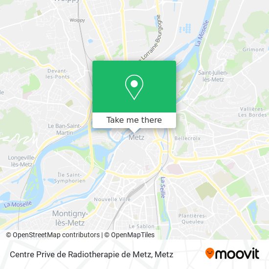 Centre Prive de Radiotherapie de Metz map
