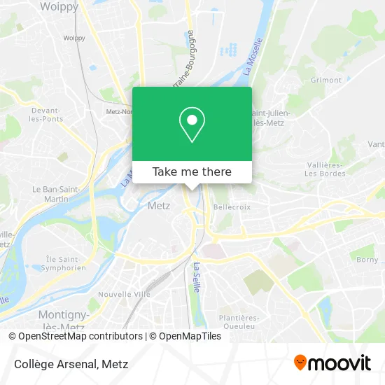 Collège Arsenal map