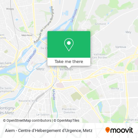 Aiem - Centre d'Hébergement d'Urgence map