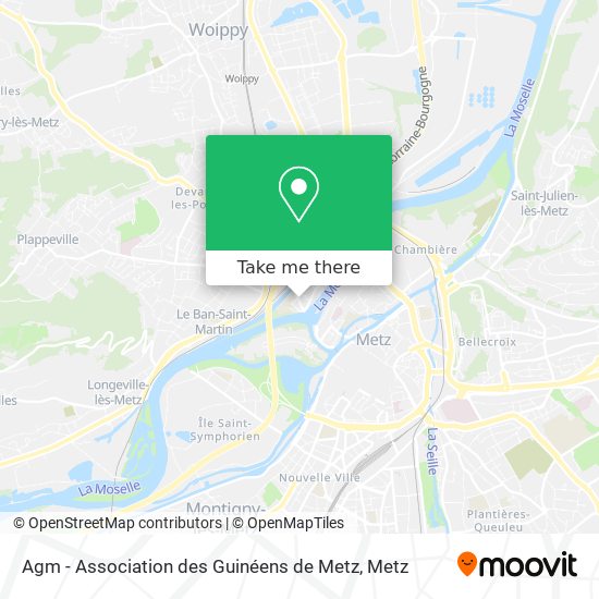 Agm - Association des Guinéens de Metz map