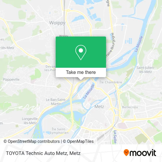 TOYOTA Technic Auto Metz map