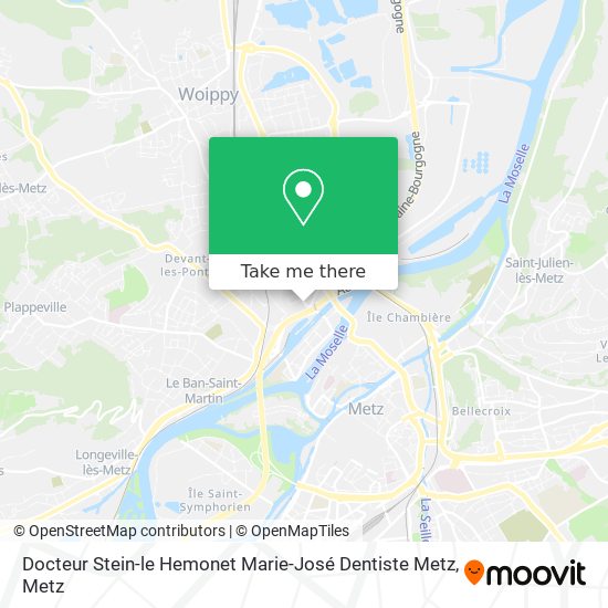 Docteur Stein-le Hemonet Marie-José Dentiste Metz map