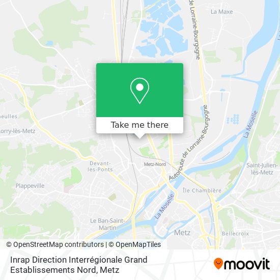 Inrap Direction Interrégionale Grand Establissements Nord map