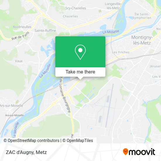 ZAC d'Augny map