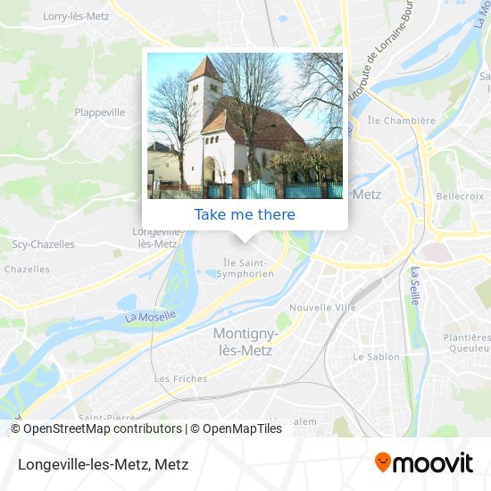 Mapa Longeville-les-Metz