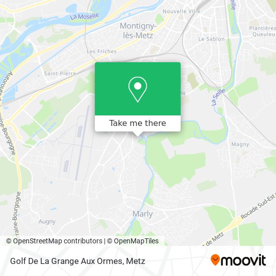 Golf De La Grange Aux Ormes map