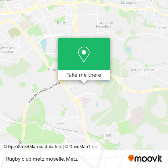 Rugby club metz moselle map