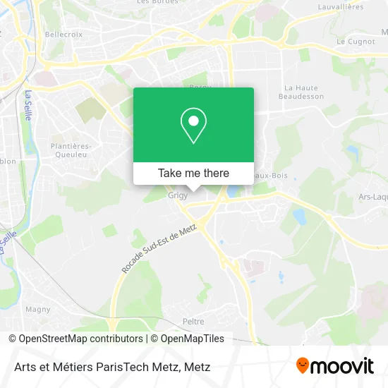 Arts et Métiers ParisTech Metz map