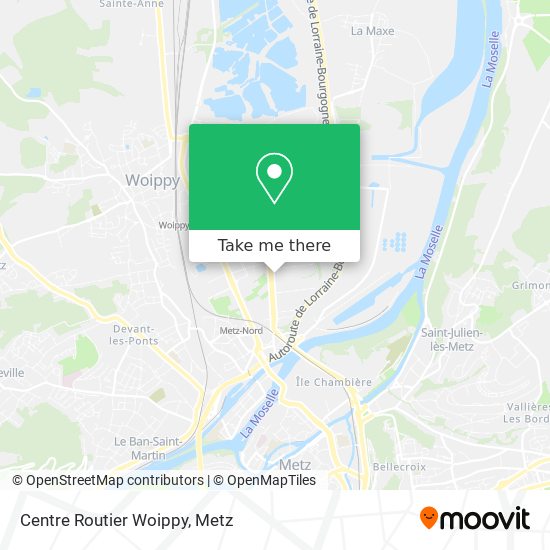 Mapa Centre Routier Woippy