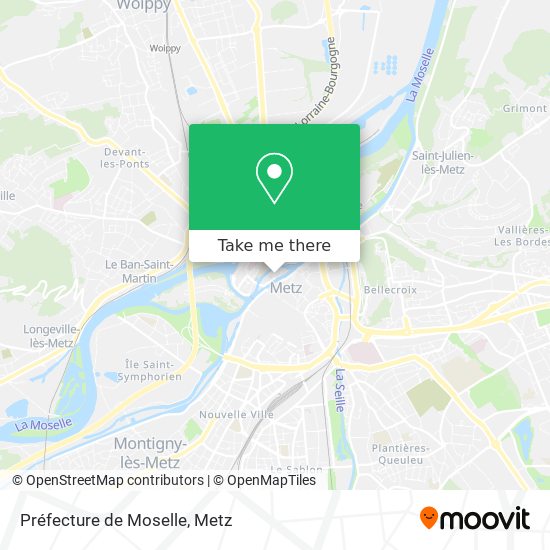 Préfecture de Moselle map
