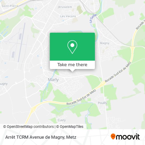 Arrêt TCRM Avenue de Magny map