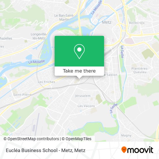 Eucléa Business School - Metz map