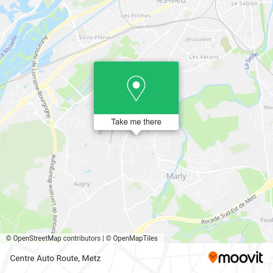 Centre Auto Route map