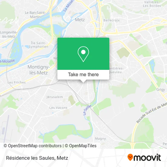 Résidence les Saules map