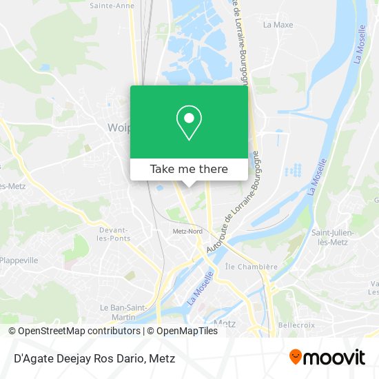 D'Agate Deejay Ros Dario map