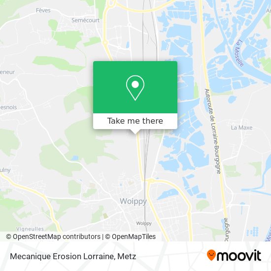 Mecanique Erosion Lorraine map