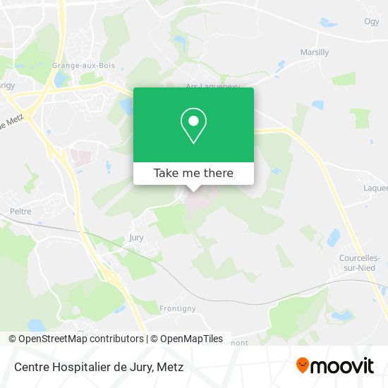 Centre Hospitalier de Jury map