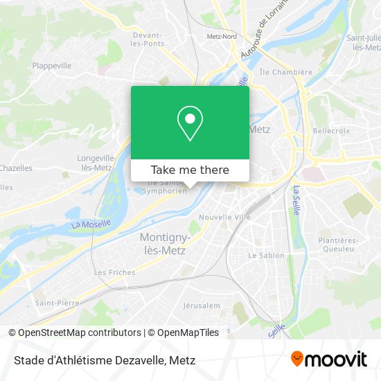 Stade d'Athlétisme Dezavelle map