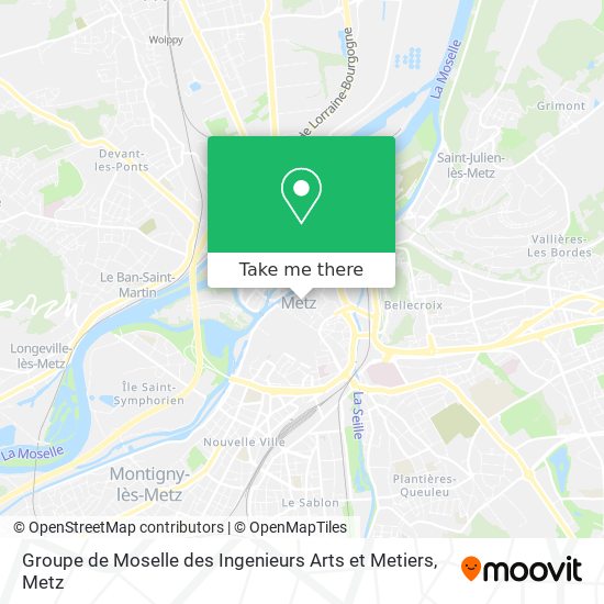 Groupe de Moselle des Ingenieurs Arts et Metiers map