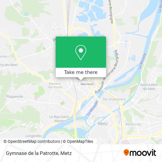 Gymnase de la Patrotte map