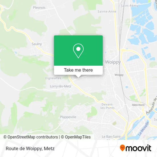 Route de Woippy map