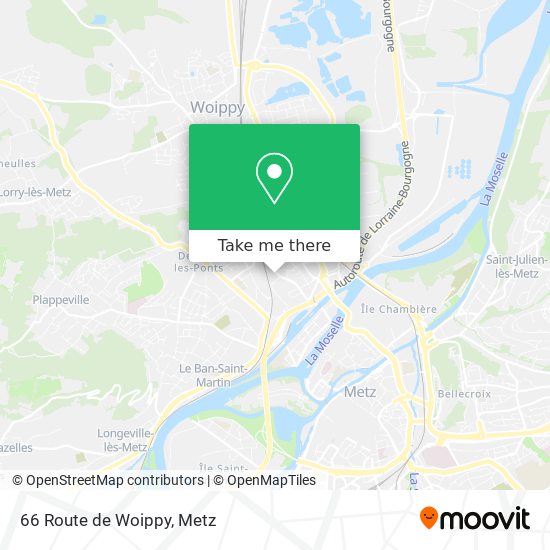 66 Route de Woippy map