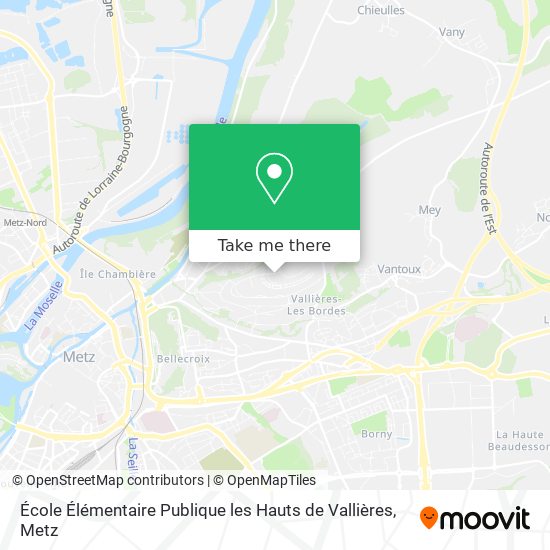 École Élémentaire Publique les Hauts de Vallières map