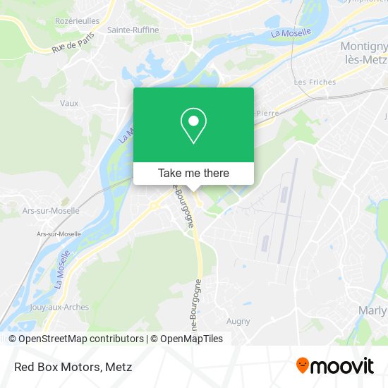 Red Box Motors map