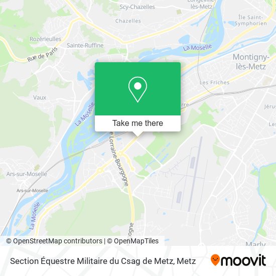 Section Équestre Militaire du Csag de Metz map