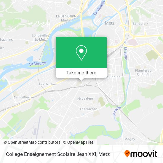 College Enseignement Scolaire Jean XXI map