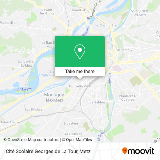 Mapa Cité Scolaire Georges de La Tour