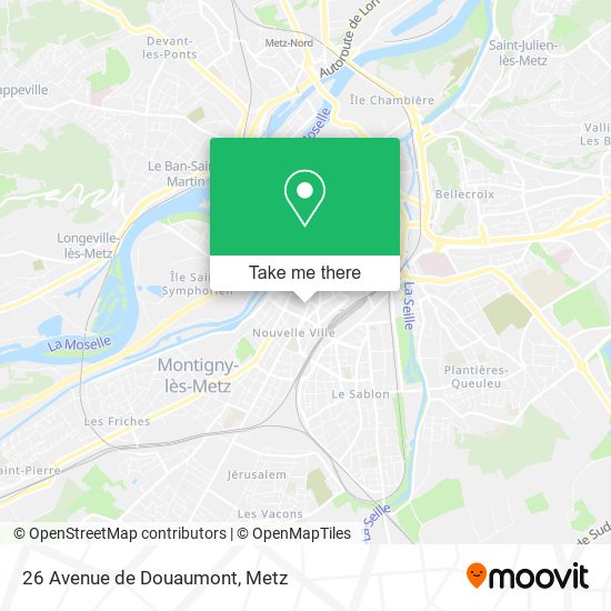 Mapa 26 Avenue de Douaumont