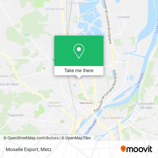 Mapa Moselle Export