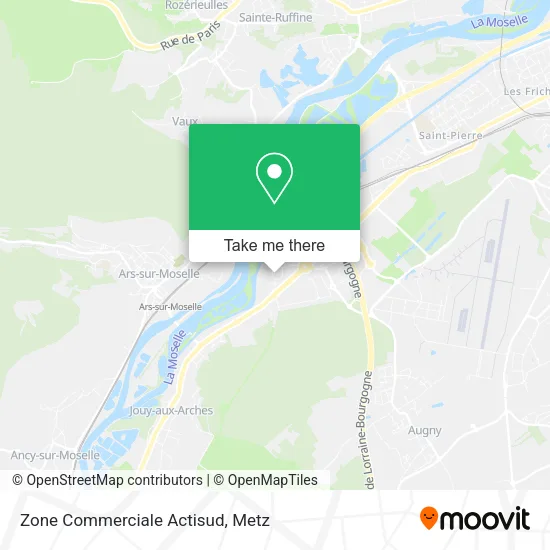 Zone Commerciale Actisud map