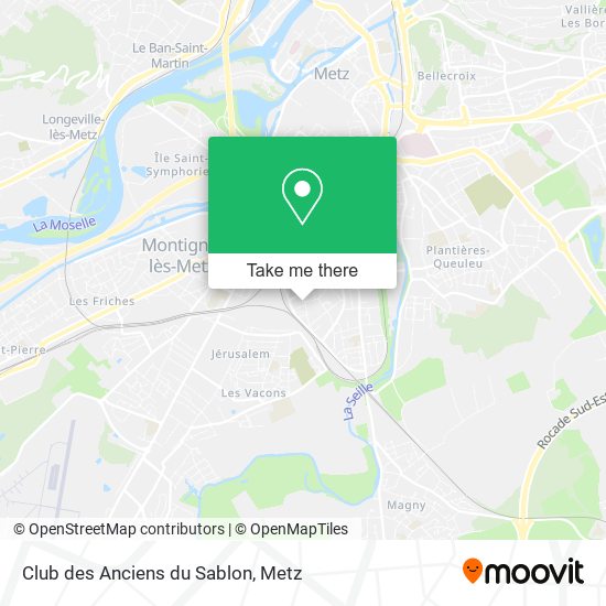 Mapa Club des Anciens du Sablon