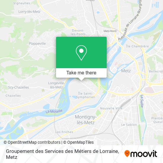 Groupement des Services des Métiers de Lorraine map