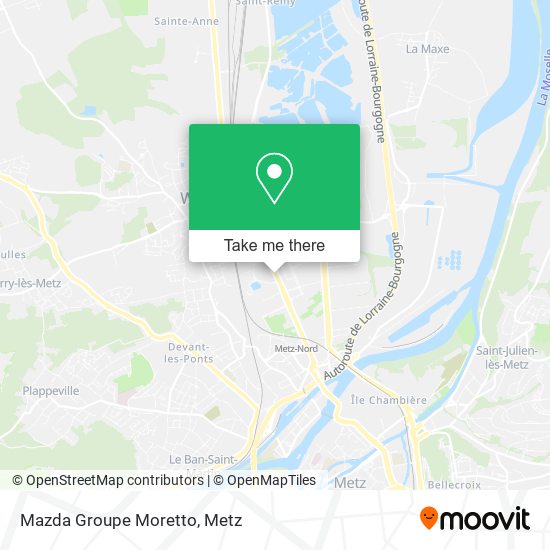 Mapa Mazda Groupe Moretto