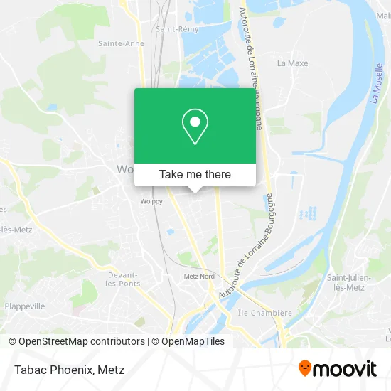 Tabac Phoenix map