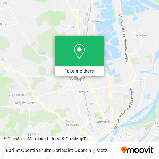 Earl St Quentin Fruits Earl Saint Quentin F map