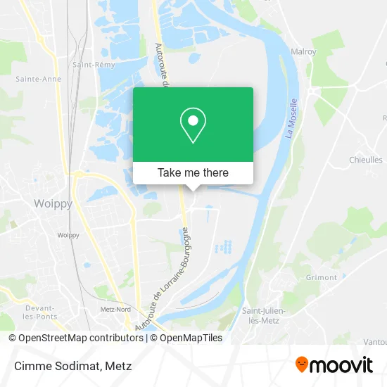 Cimme Sodimat map