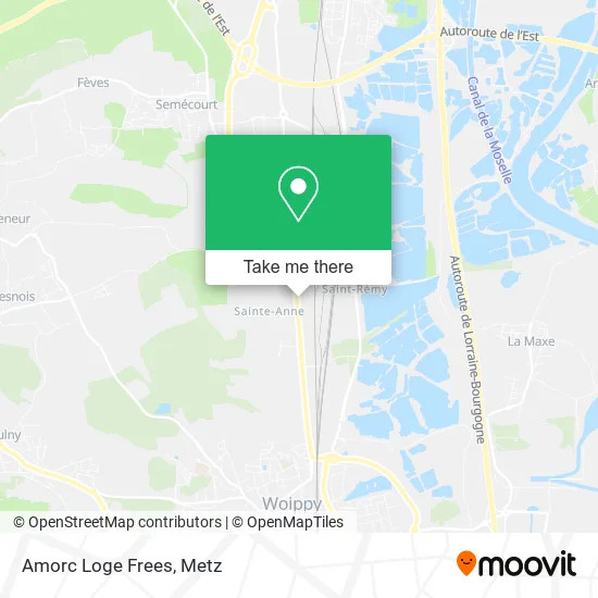 Amorc Loge Frees map