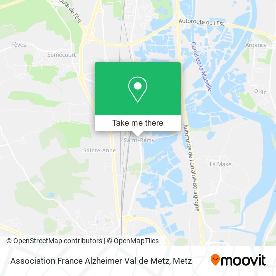 Association France Alzheimer Val de Metz map