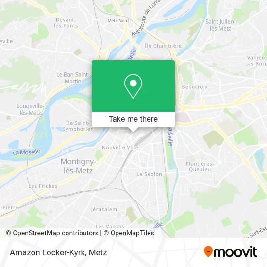 Amazon Locker-Kyrk map