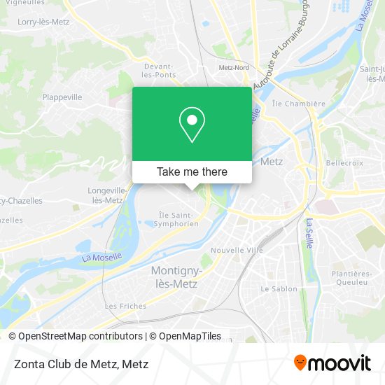 Zonta Club de Metz map