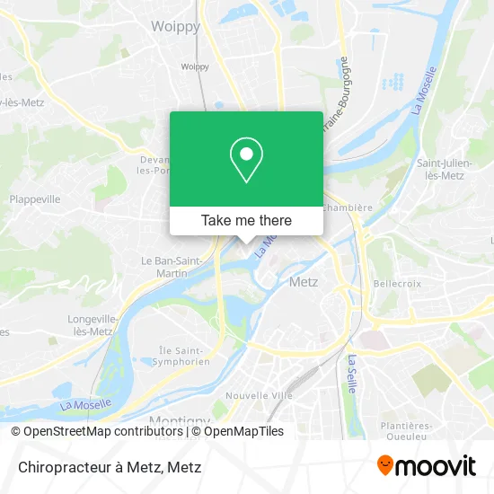 Chiropracteur à Metz map