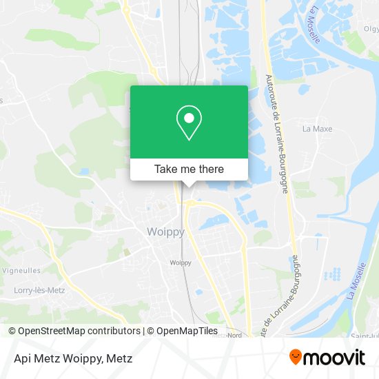 Api Metz Woippy map