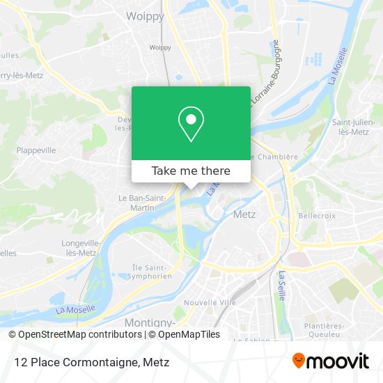 Mapa 12 Place Cormontaigne