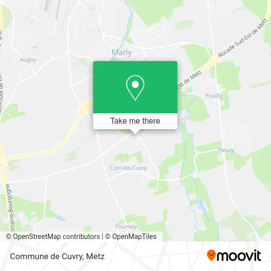 Commune de Cuvry map