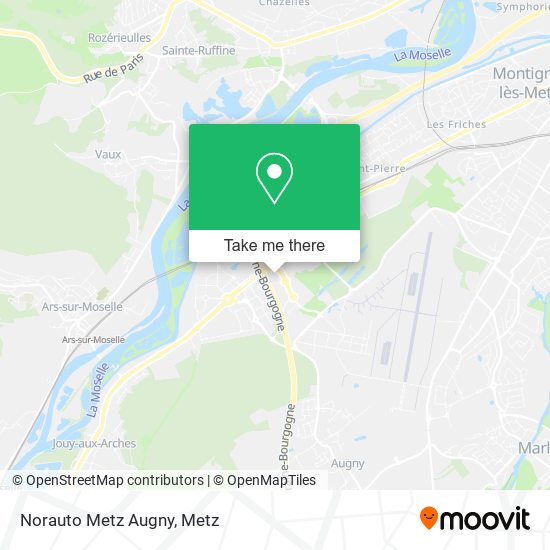 Mapa Norauto Metz Augny