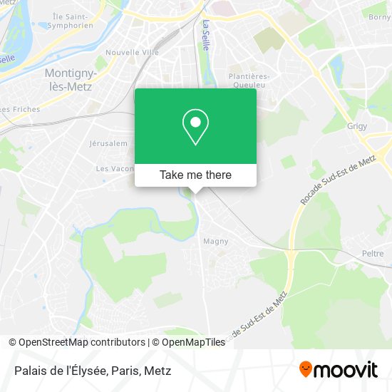 Palais de l'Élysée, Paris map